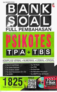 Image of Bank Soal Full Pembahasan Psikotes TPA + TBS : Komplikasi Verbal + Numerik + Logika + Spasial