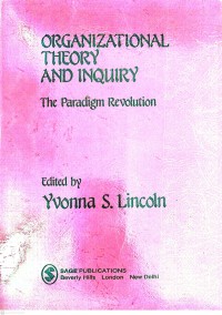 Image of Organizational Theory And Inquiry The Paradigm Revolution
