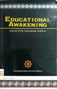 Image of Educational Awakening : Journal Of The Educational Sciences : Vol.3 No.1 2006