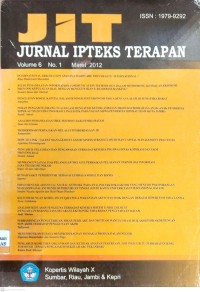 Image of JIT (Jurnak Ipteks Terapan) Vol. 5 No. 1 Maret 2011