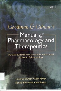 Image of Goodman & Gilmans : Manual Of Pharmacology And Therapeutics : Portable Guidance The World's Most Trusted Textbook Of Pharmacology Vol.2