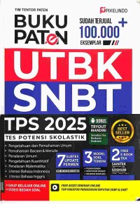 Image of Buku Paten : UTBK SNBT TPS 2025 : Tes Potensi Skolastik