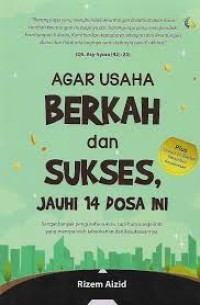 Image of Agar Usaha Berkah dan Sukses Jauhi 14 Dosa Iini